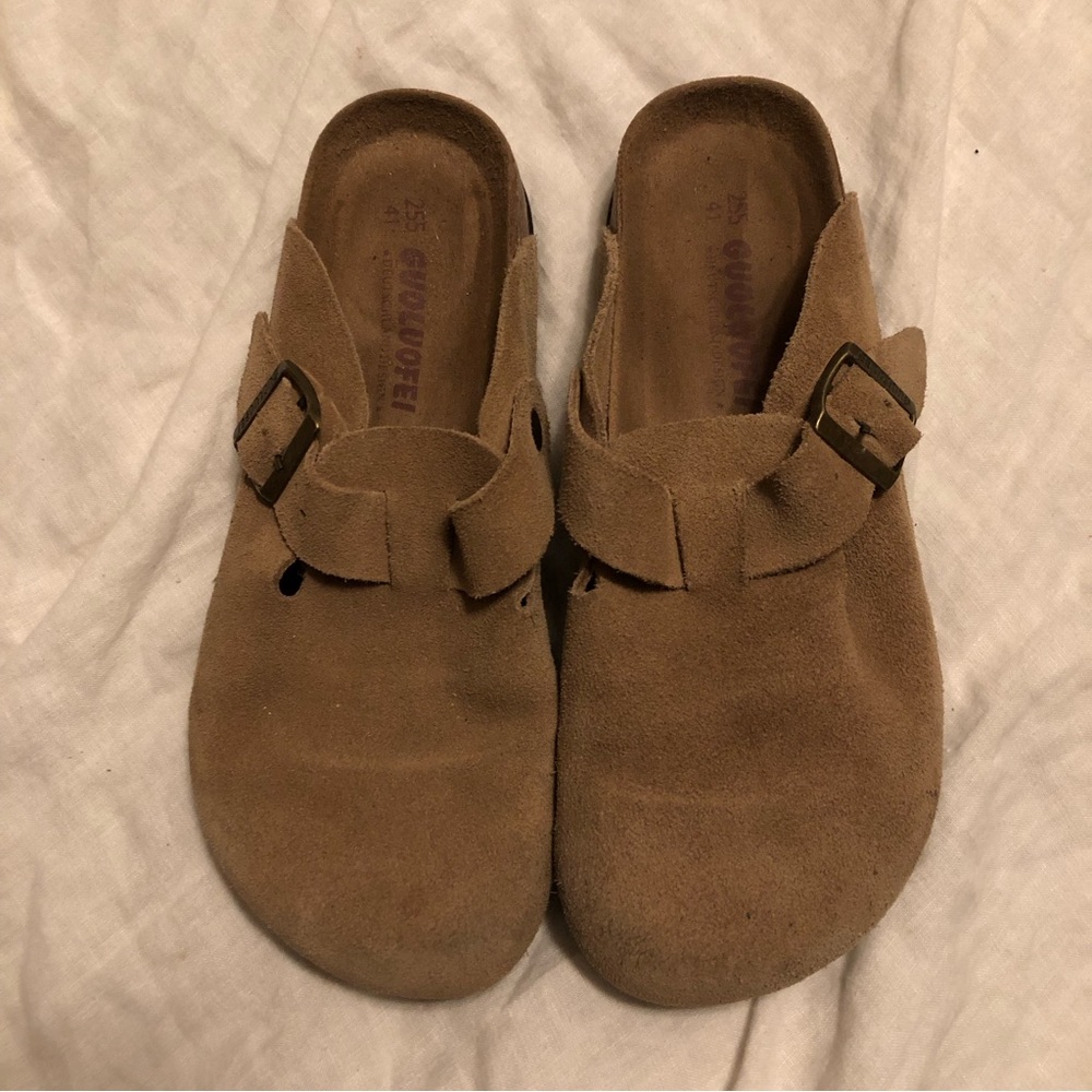 Birkenstock Boston Lookalike clogs *OFF BRAND* genuine leather sz 39/8.5
